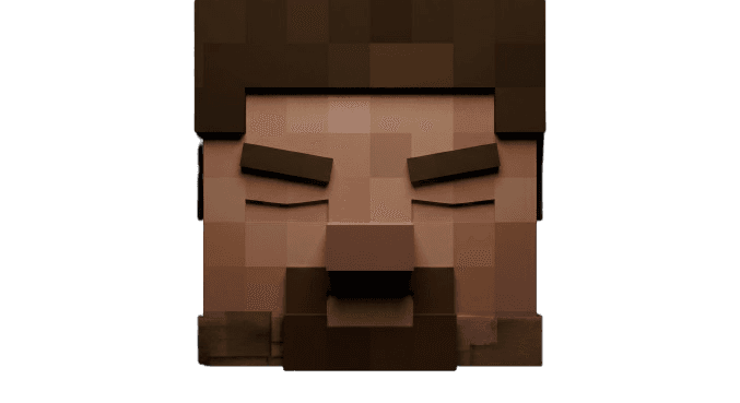 Herobrine eyes closed